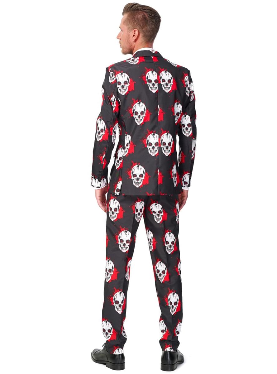 Suitmeister Dress med Blodige Hodeskaller-Motiv