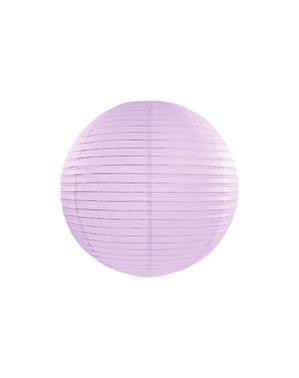 Lampion lila en papier de 35 cm