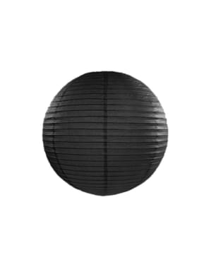 Lampion noir en papier de 35 cm
