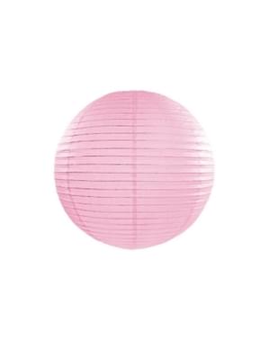 Farolillo rosa de papel de 35 cm