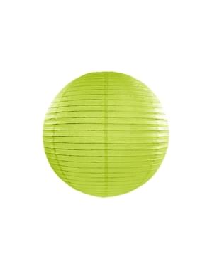 Limonkowy papierowy lampion 35cm