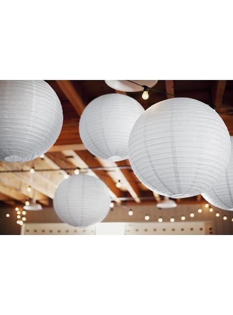 Papperslykta vit 45 cm