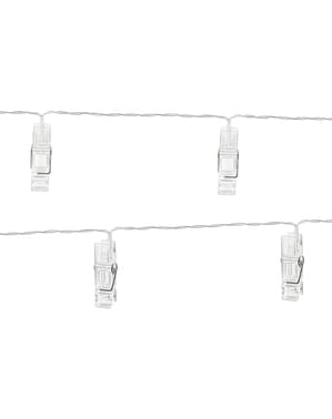 LED лампички със щипки (1,4 m)