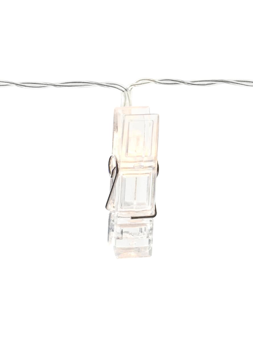 Luci LED con mollette di 1,4 m