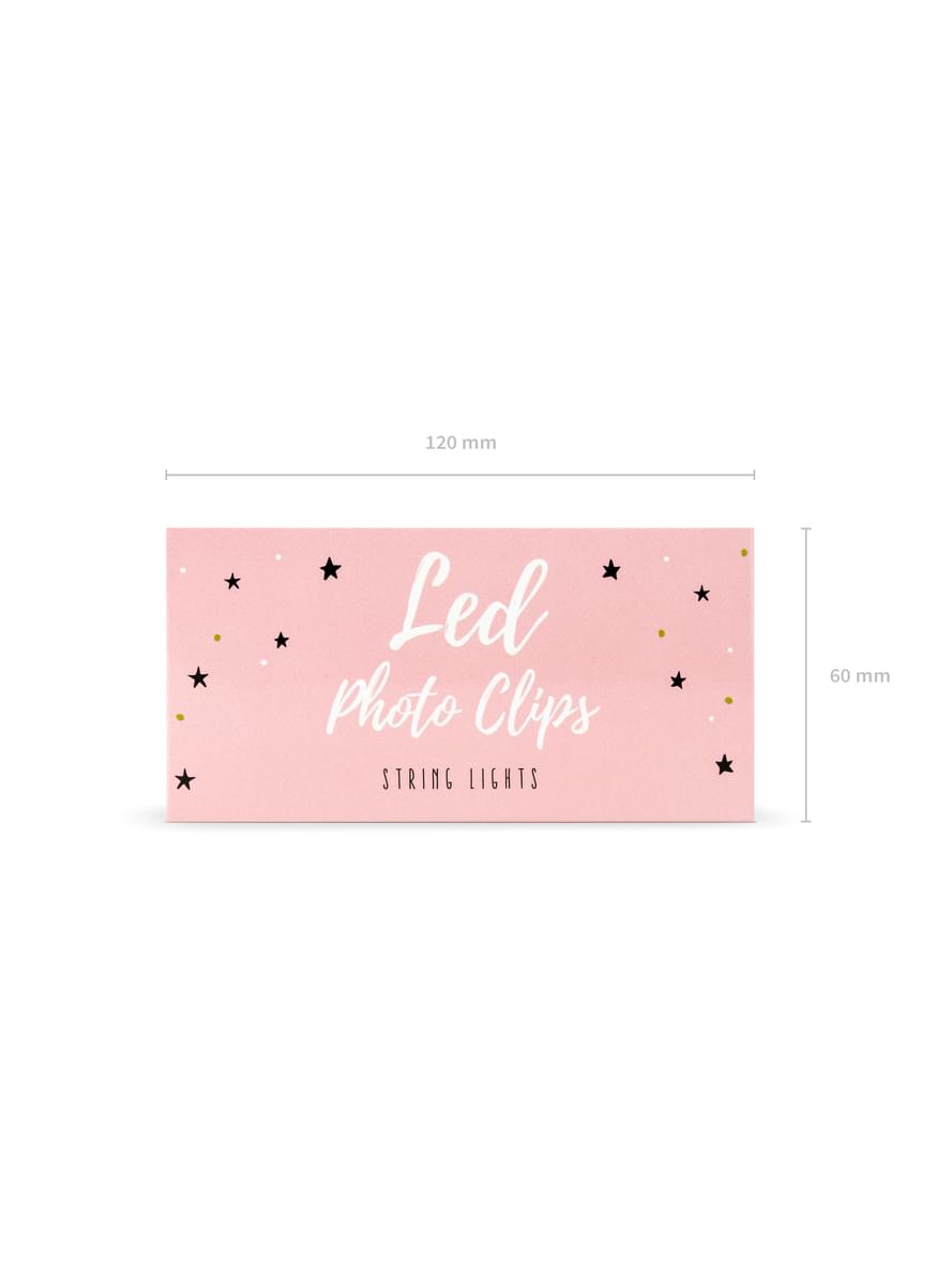 Luci LED con mollette di 1,4 m
