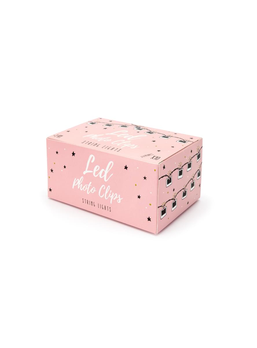 Luci LED con mollette di 1,4 m