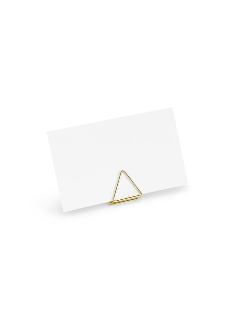 Sett med 10 Trekantformede Plasseringskort Holdere