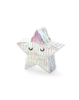 Mini piñata de estrella - Iridescent