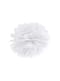 Dekorativ papir pom-pom i hvid, der måler 25 cm