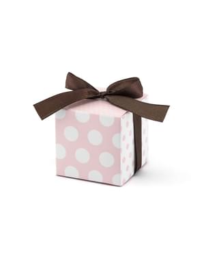 Set 10 Box Favour dengan Pink Dots