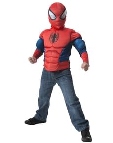 Kit costume Spiderman muscoloso bambino