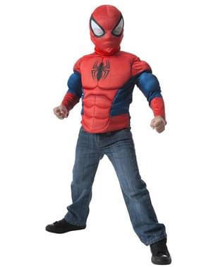 Kit costum Spiderman musculos pentru băiat