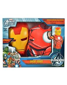Kit costume de Iron Man musclé garçon