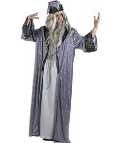 Disfraz de mago Merlín deluxe para hombre