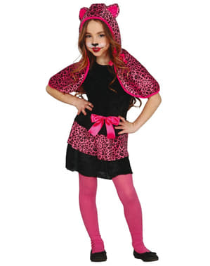 Dívčí kostým leopard růžový