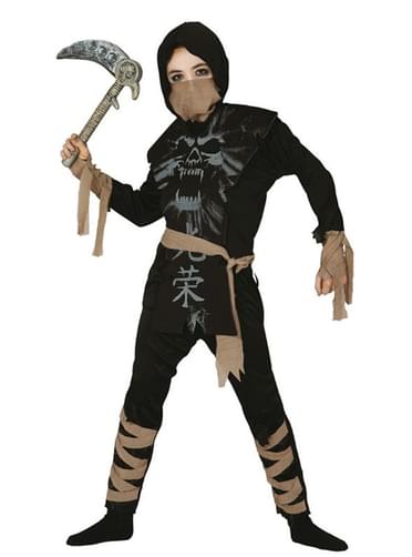 Fato de ninja fantasma infantil