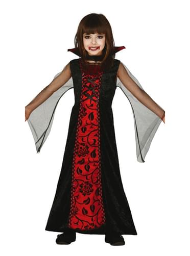 Girls Gothic Vampiress Costume