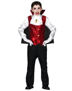 Déguisement Vampire Dracula Enfant Garçon 3-12 Ans - Cape, Veste Et Pantalon Halloween
