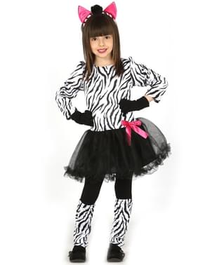 Costume da zebra vanitosa da bambina