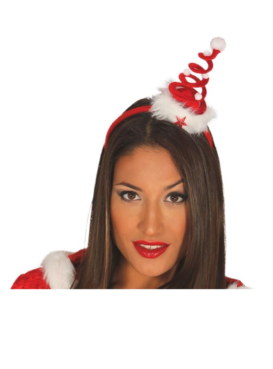 Womens Spiral Christmas Tree Head Bopper