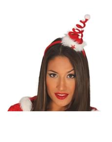 Diadema de árvore de Natal espiral para mulher