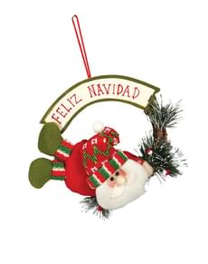 Couronne Père Noël 18 cm