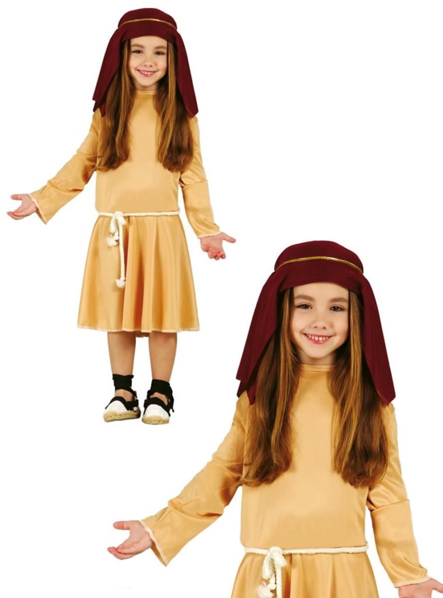 Fato de pastorinha hebraica para menina