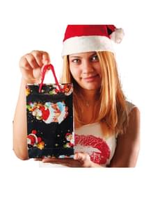 Sac cadeau Noël 20x15cm