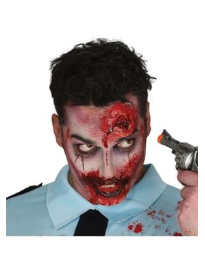 Cicatriz herida de bala de látex