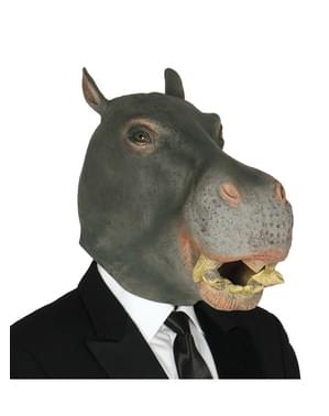 Máscara de hipopótamo cinzento