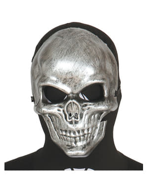 Silver skeleton mask