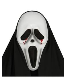 Careta de Scream lágrimas de sangre con capucha