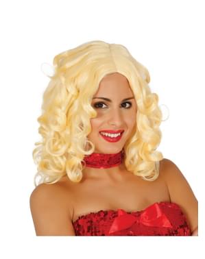 Perruque blonde bouclées femme