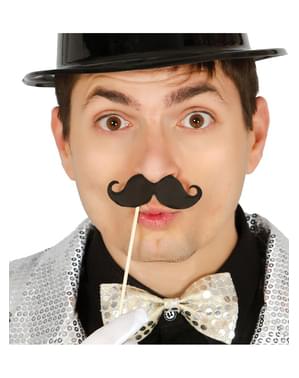 Set di 6 baffi divertenti con palo