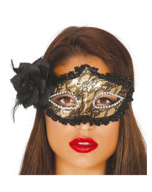 Розкішна дівчина маскарад маска