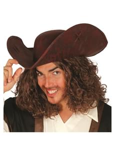 Chapéu de corsário deluxe para homem