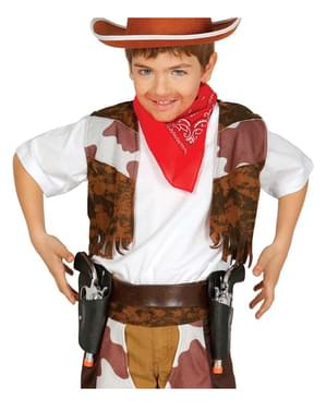 Childrens double holster with pistols