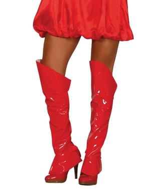 Γυναικείες κόκκινες σούστες top boots