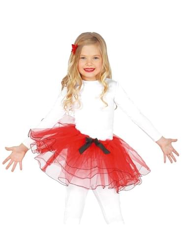 Tutu vermelho para menina