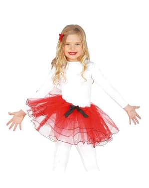 Tutu vermelho para menina