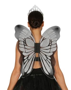 Ailes papillon argent femme