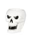 Halloween Totenkopf Kerze weiß für Damen