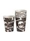Set di 8 bicchieri Halloween scheletro