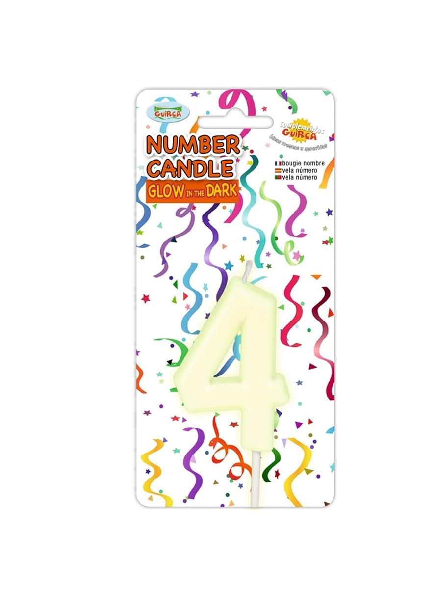 6cm Nº 4 fluorescent candle