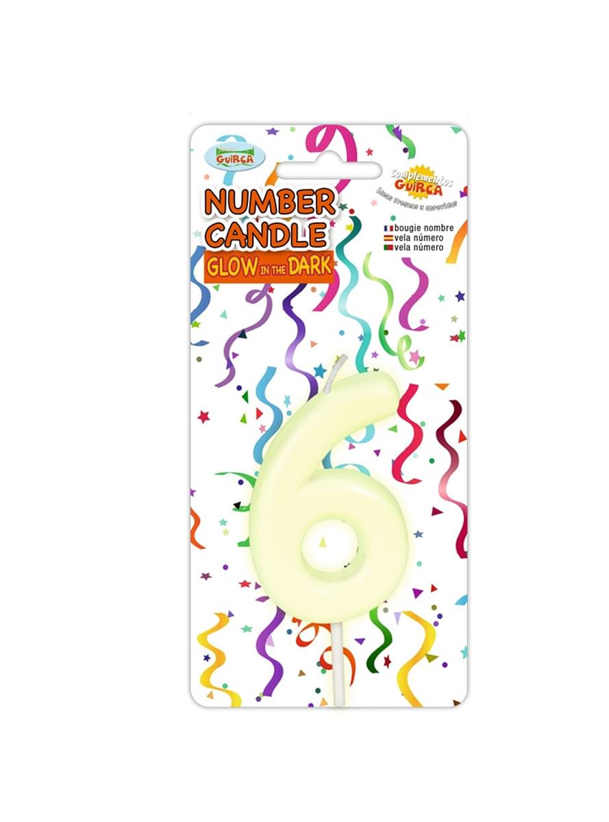 Bougie fluorescente Nº 6 de 6 cm