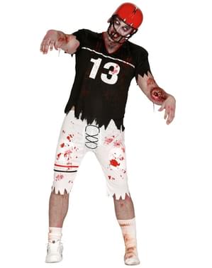 Mens kostum quarterback zombie