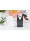 Set di 10 scatole regalo bianche con sagoma di abito da sposa