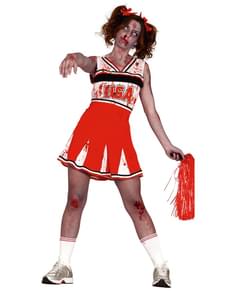 Womens zombie cheerleader costume