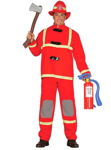 Mens brave fireman costume. Express delivery | Funidelia