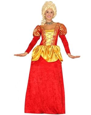 Costum de marchiză roșu pentru femeie